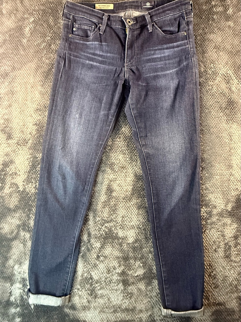 AG Adriano Goldschmied Jeans Womens Blue Super Skinny Ankle Dark Wash Denim 26R